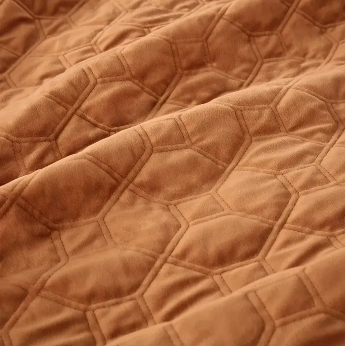 Coraline Full/Queen Quilt Set - Rust