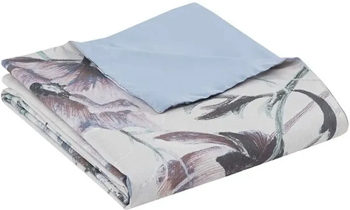 Davina King/California King Duvet Cover Set - Blue