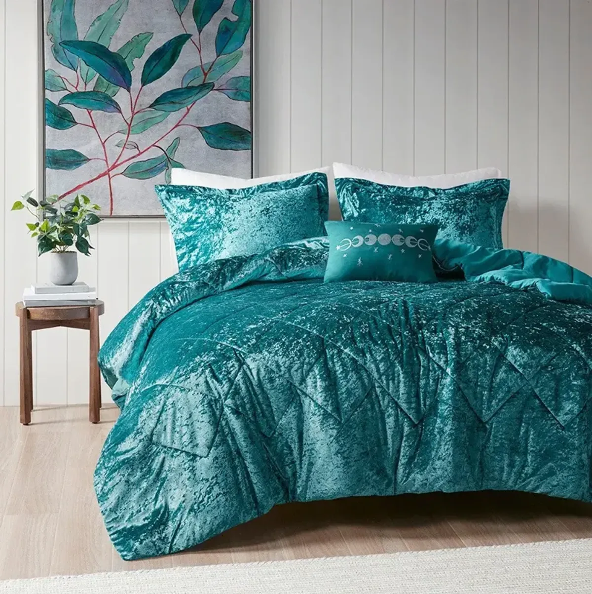 Briella Full/Queen Duvet Cover Set - Teal