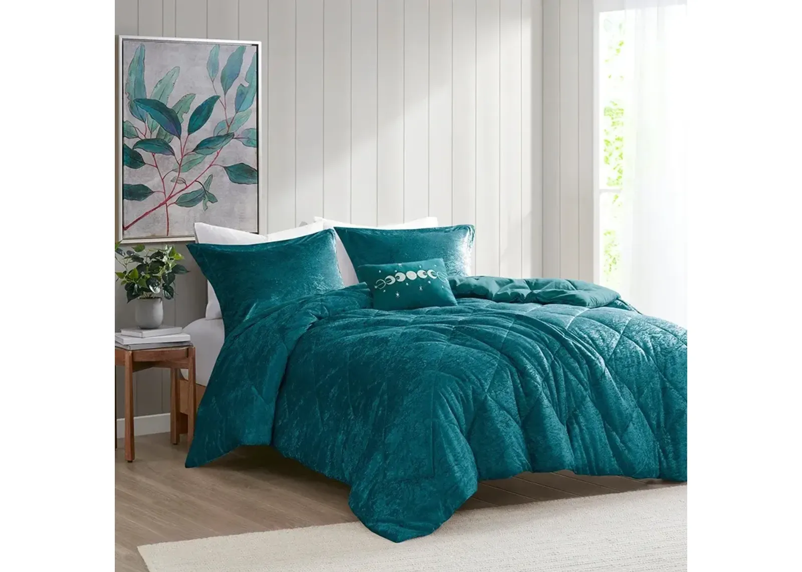 Briella Full/Queen Duvet Cover Set - Teal