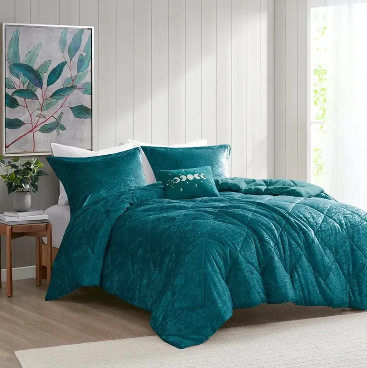 Briella Full/Queen Duvet Cover Set - Teal