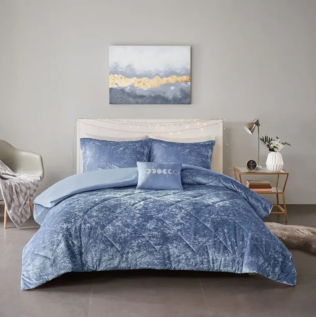 Briella Twin/Twin XL Duvet Cover Set - Blue