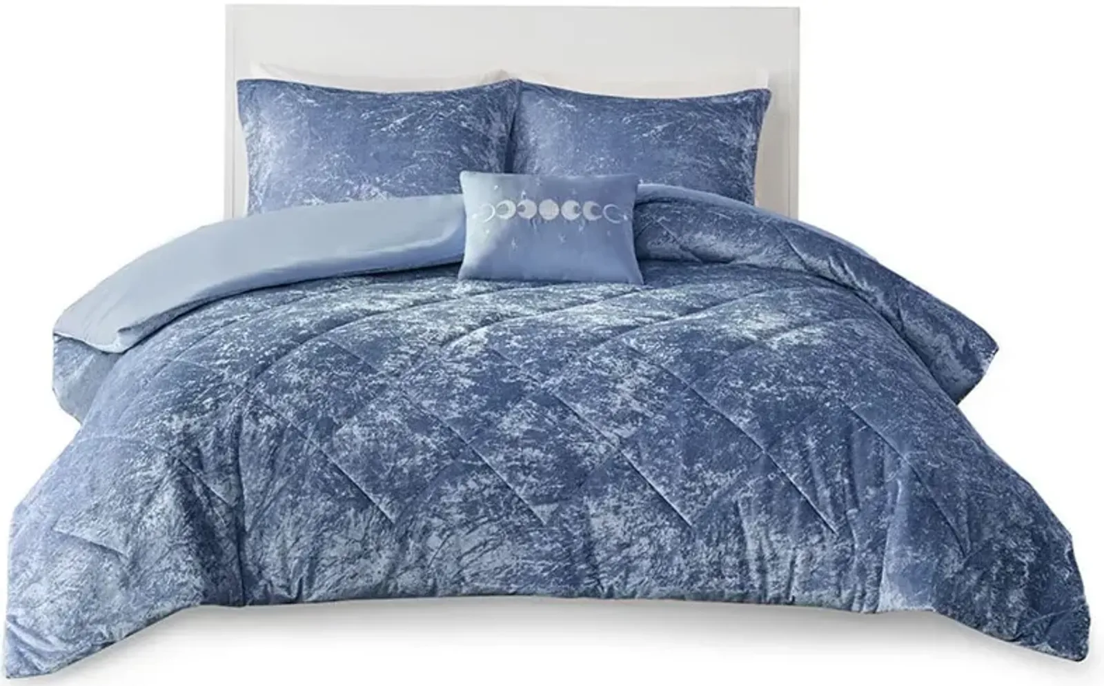 Briella Full/Queen Duvet Cover Set - Blue