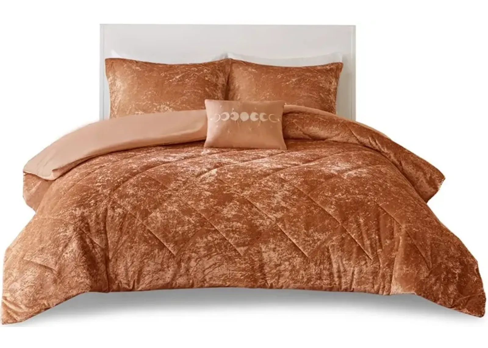 Briella Twin/Twin XL Duvet Cover Set - Rust