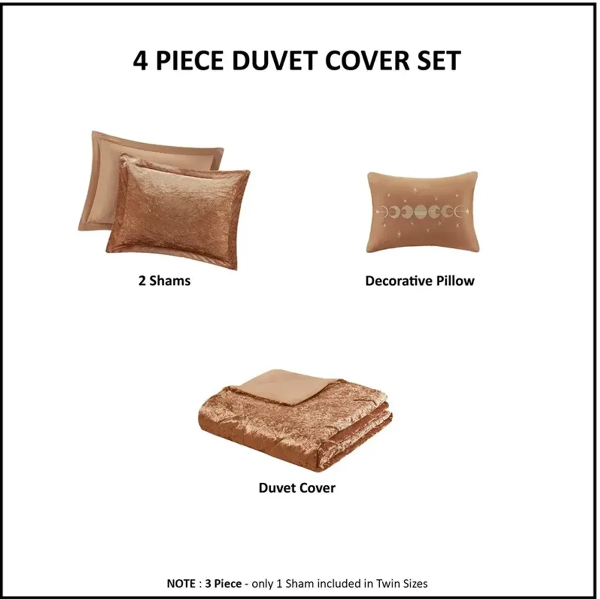 Briella Full/Queen Duvet Cover Set - Rust