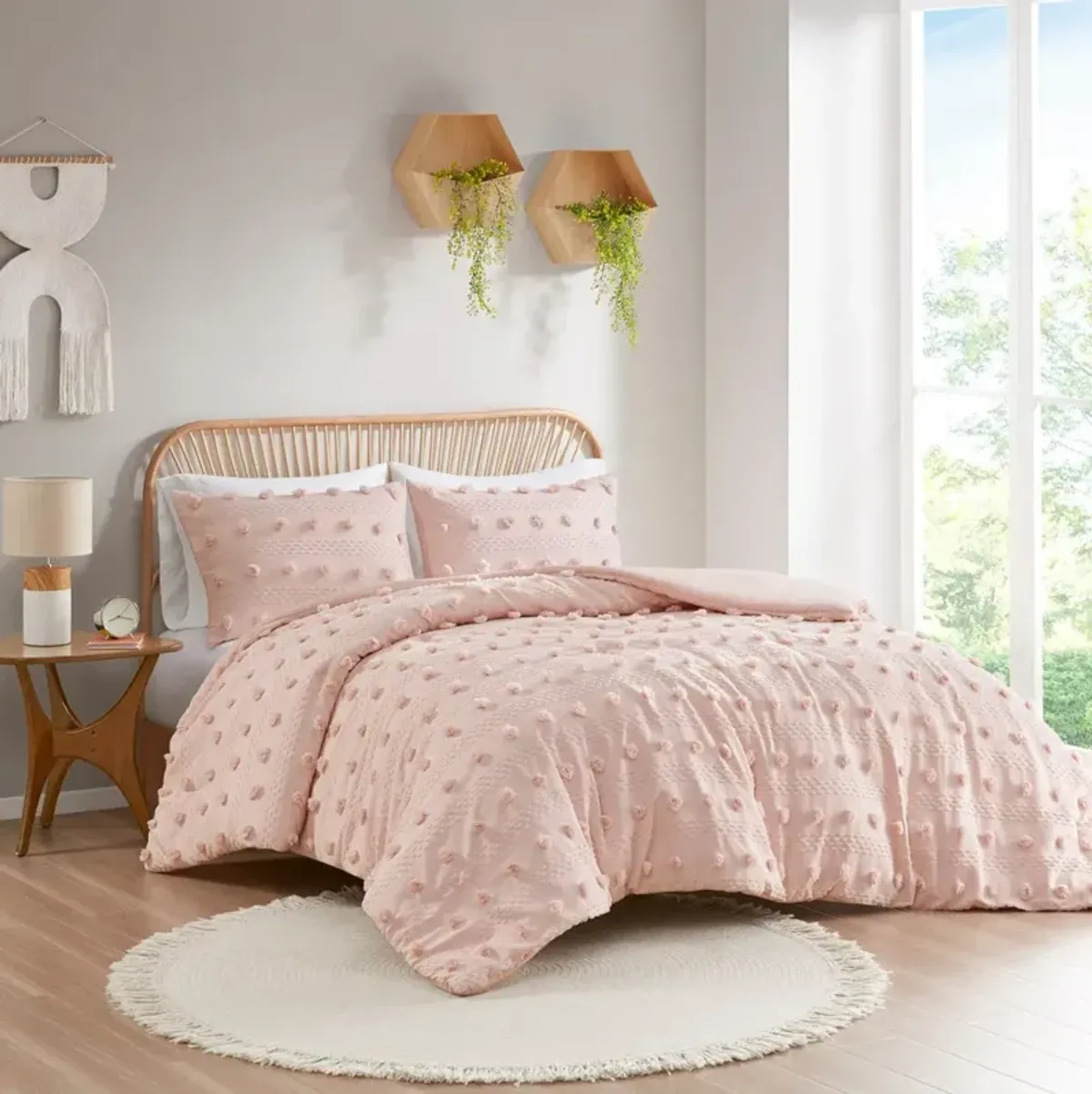 Kamila Twin/Twin XL Duvet Cover Set - Pink