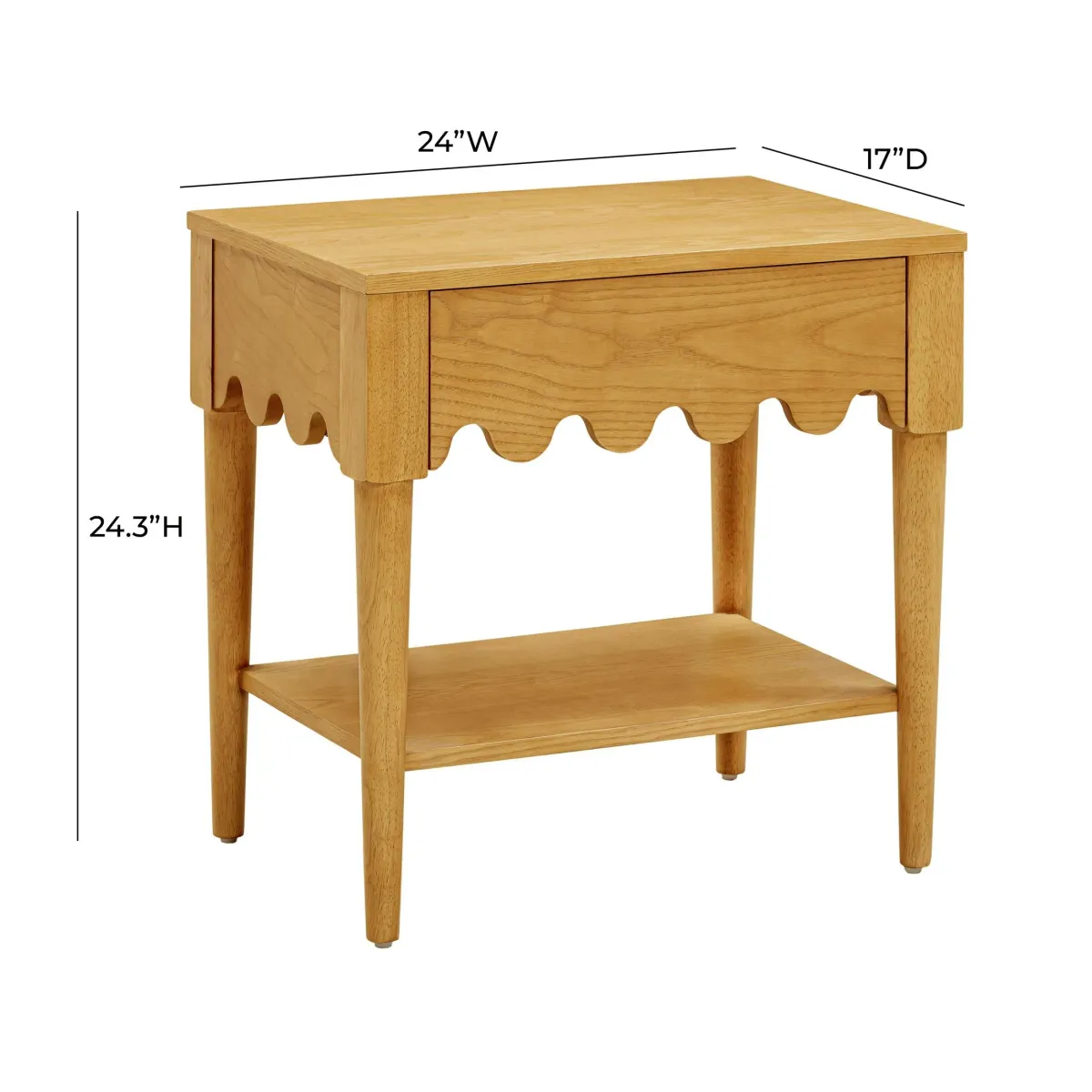 Maxime 1-Drawer Nightstand