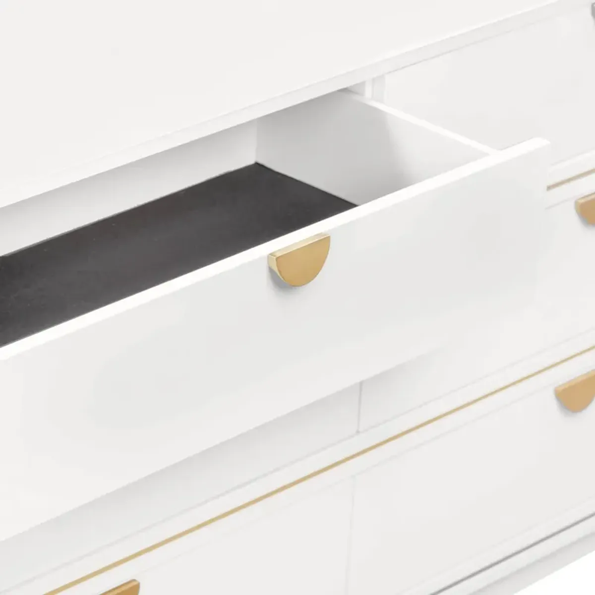 Melina 6-Drawer Dresser - Cream