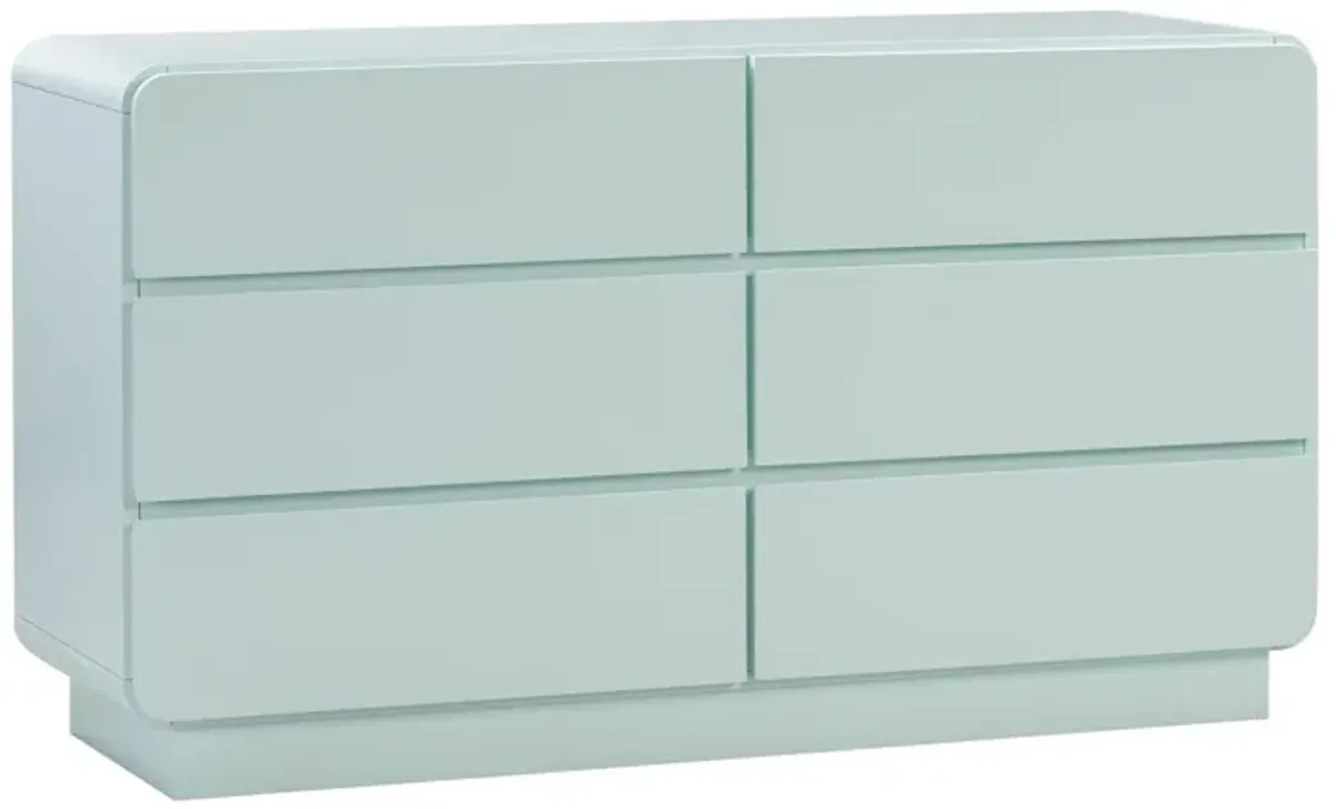 Veria 6-Drawer Dresser - Blue