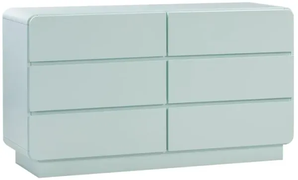 Veria 6-Drawer Dresser - Blue