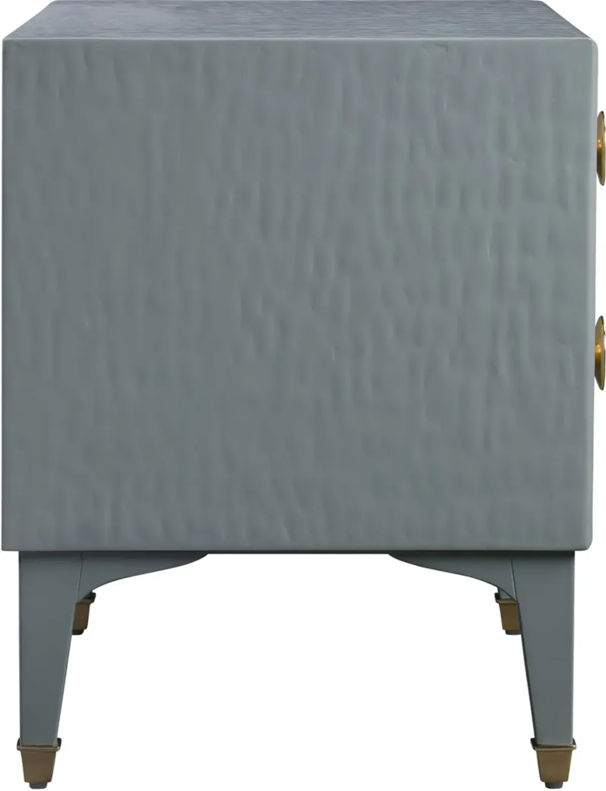 Heather 2-Drawer Nightstand - Gray