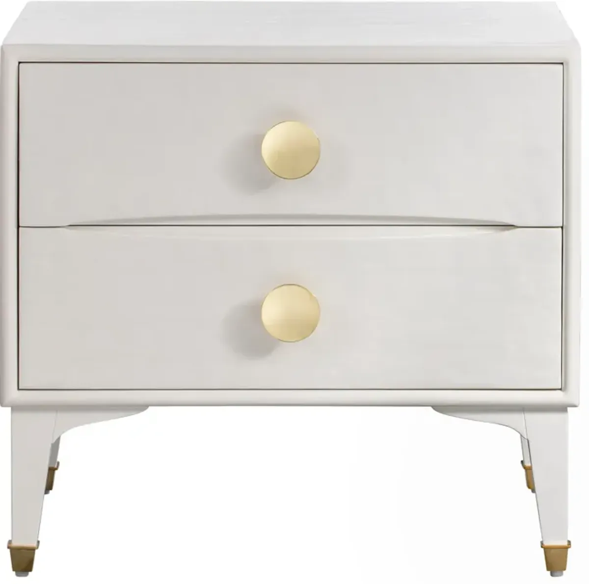 Heather 2-Drawer Nightstand - White