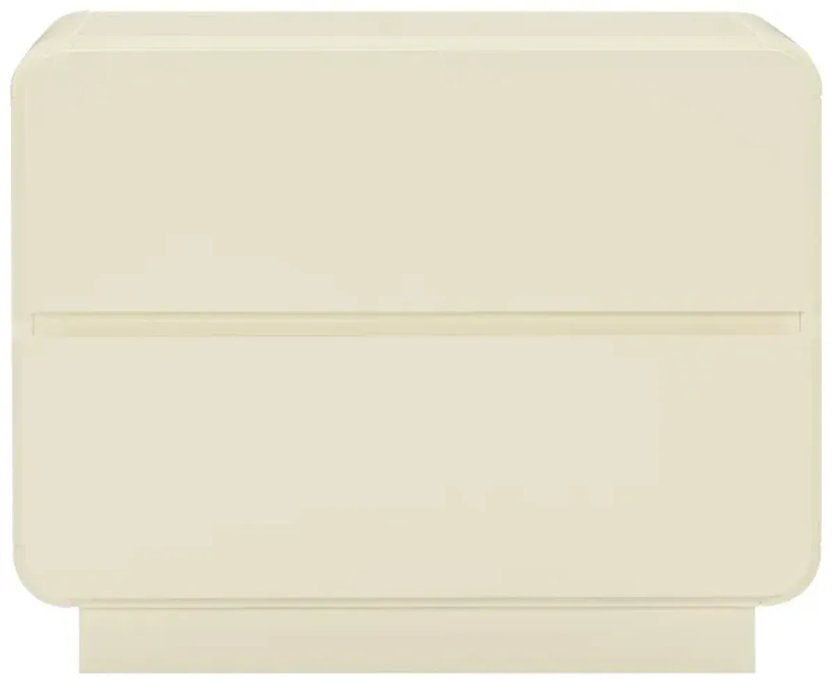 Veria 2-Drawer Nightstand - Cream