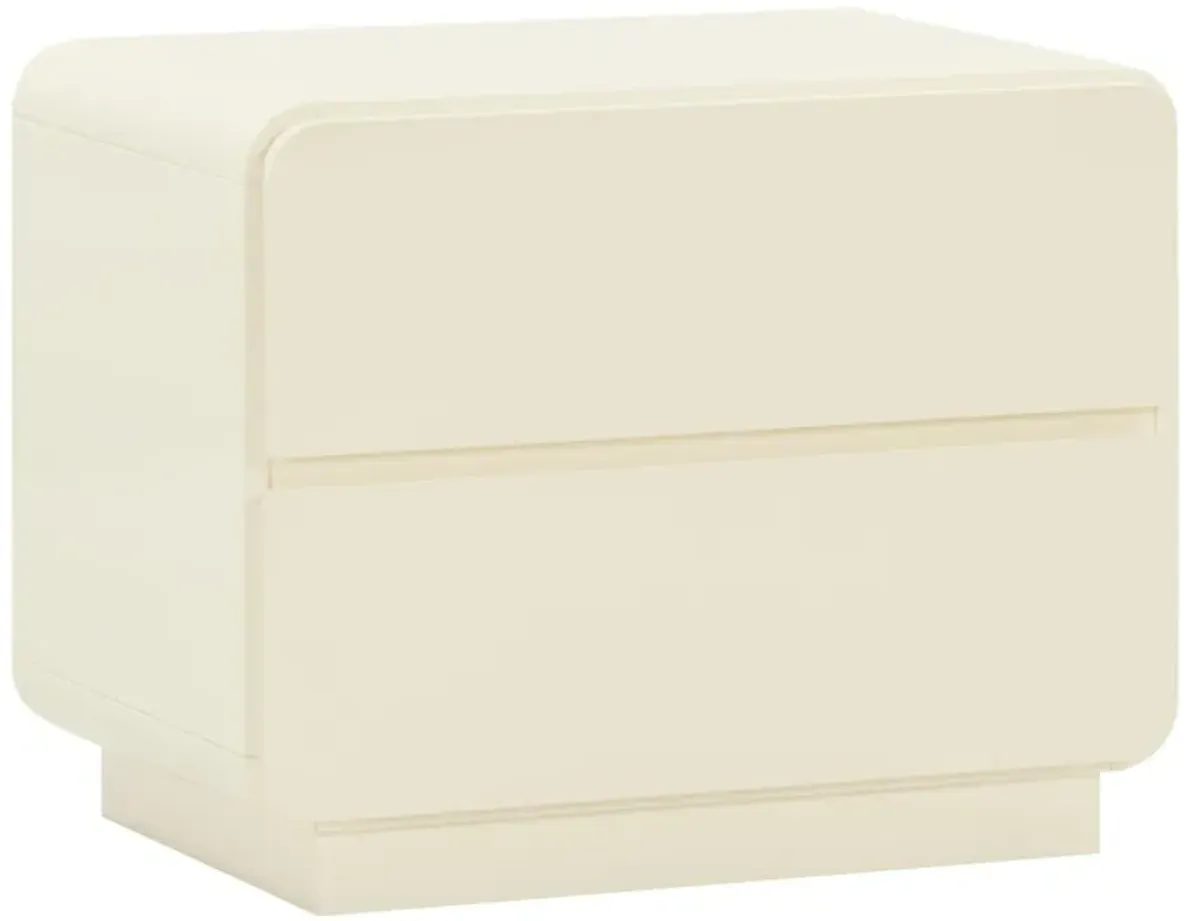 Veria 2-Drawer Nightstand - Cream