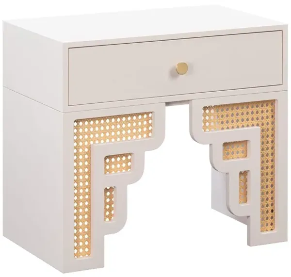 Rue 1-Drawer Nightstand - Cream/Natural