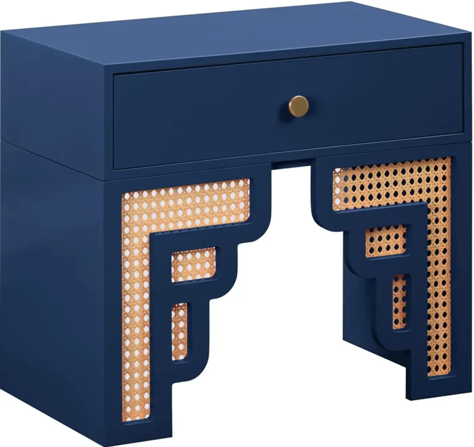 Rue 1-Drawer Nightstand - Navy/Natural