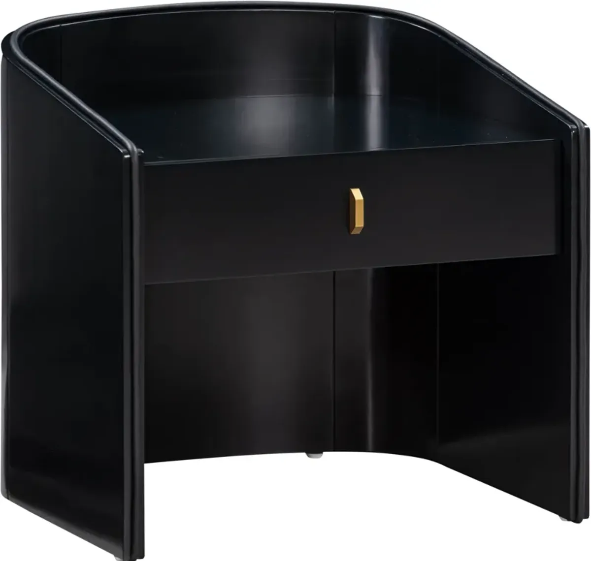 Terran 1-Drawer Nightstand - Black