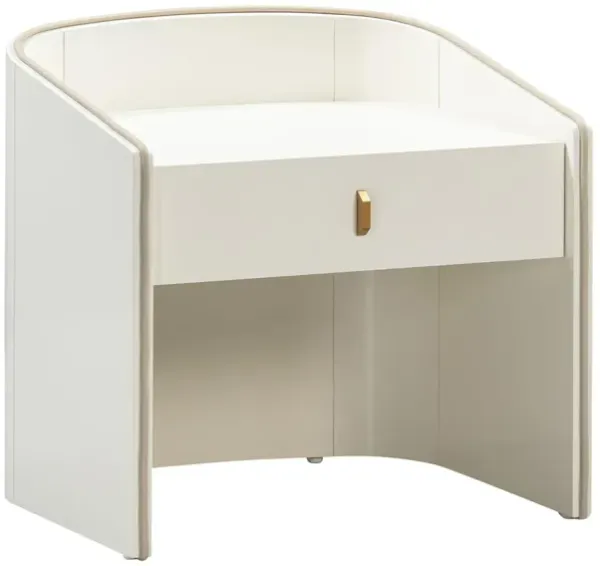 Terran 1-Drawer Nightstand - Cream