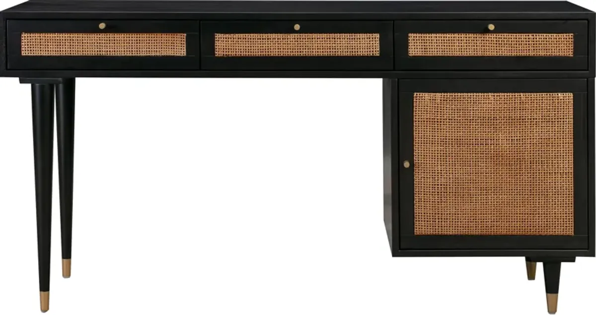 Almos Desk - Black/Natural