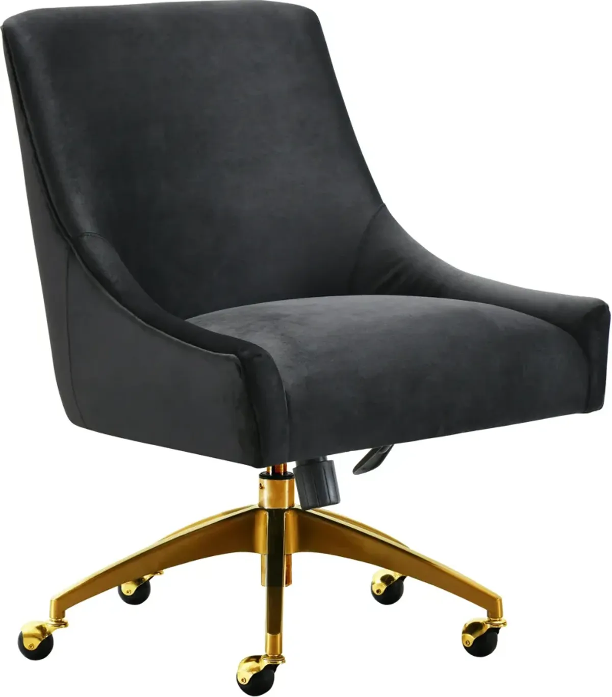 Maddie Upholstered Desk Chair - Black