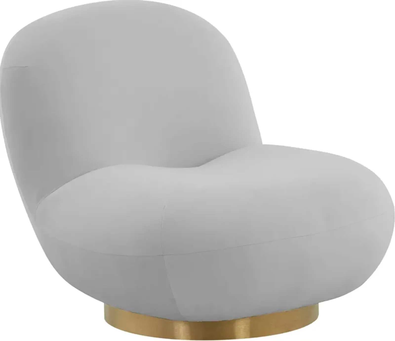 Issey Swivel Accent Chair - Gray