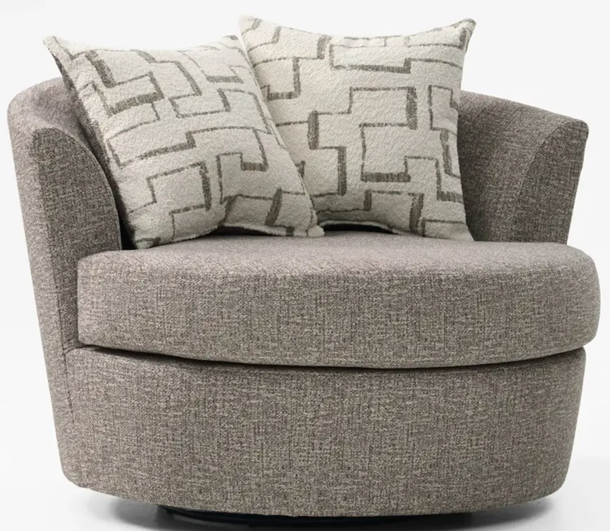 Canyon Sofa and Swivel Chair Set - Taupe