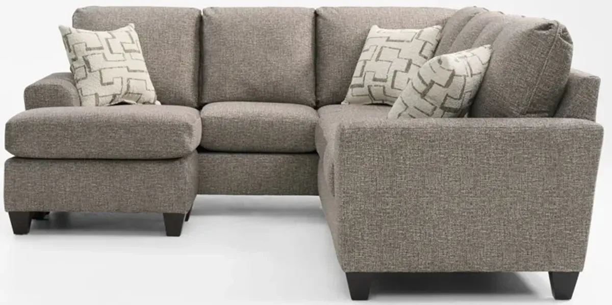 Canyon 2-Piece Sectional with Right-Facing Sofa and Reversible Chaise - Taupe