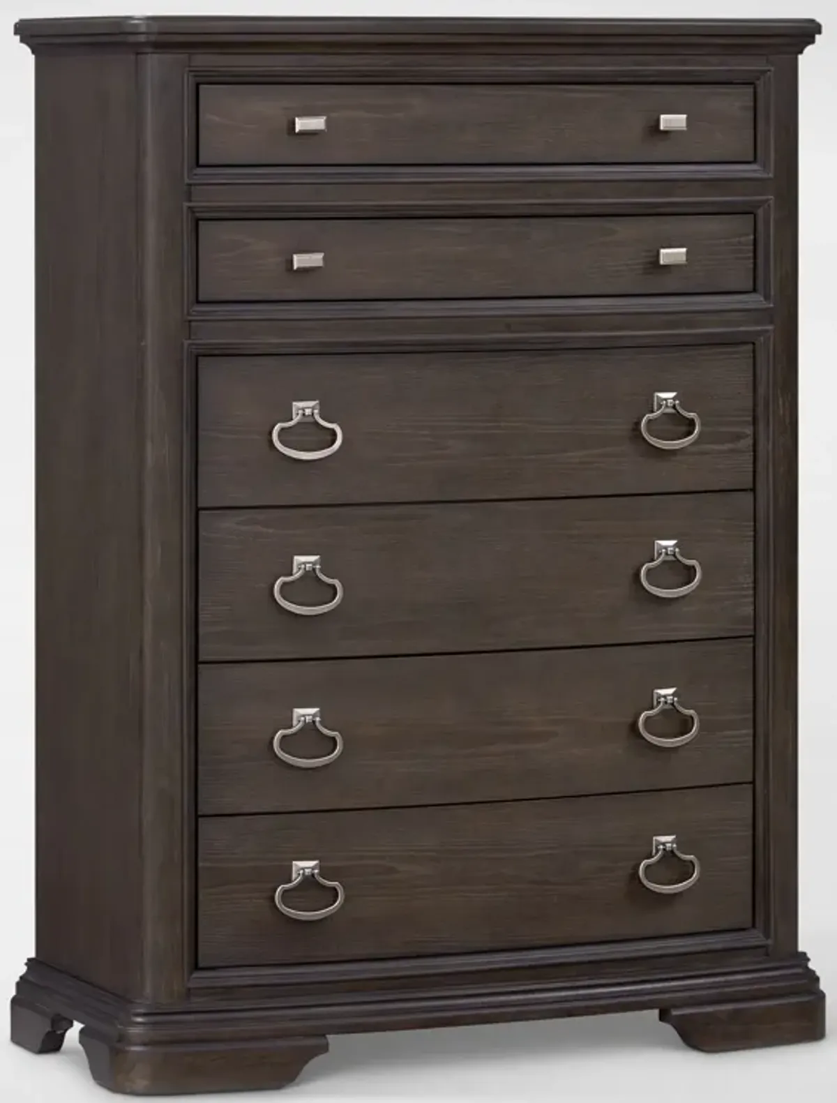 Grace 6-Piece Storage Bedroom Set with Dresser, Mirror & Nightstand with USB Charging