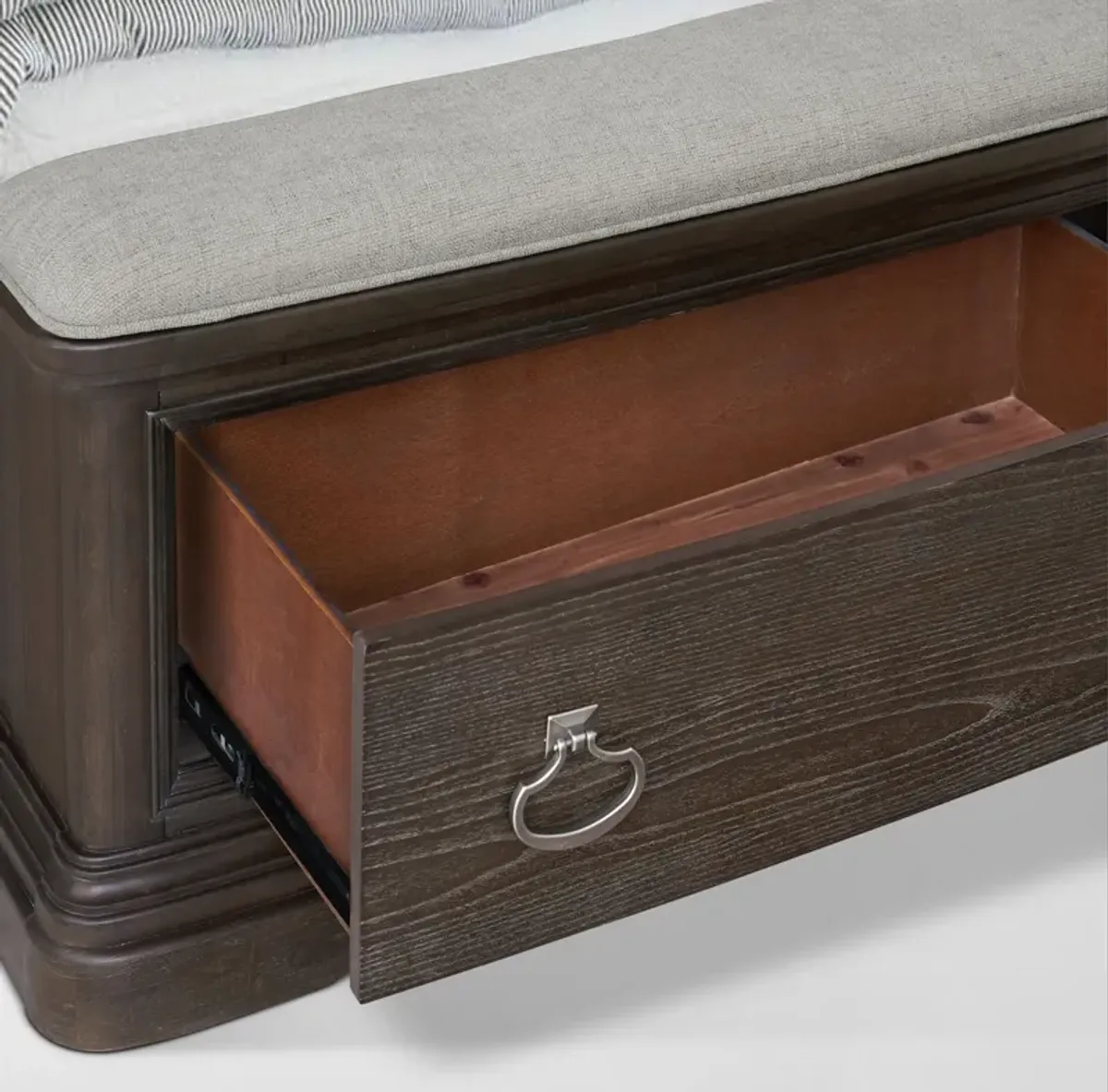 Grace 6-Piece Storage Bedroom Set with Dresser, Mirror & Nightstand with USB Charging