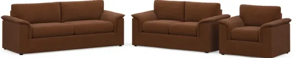 Morse Foam Comfort 3 Pc. Living Room - Nora Chocolate
