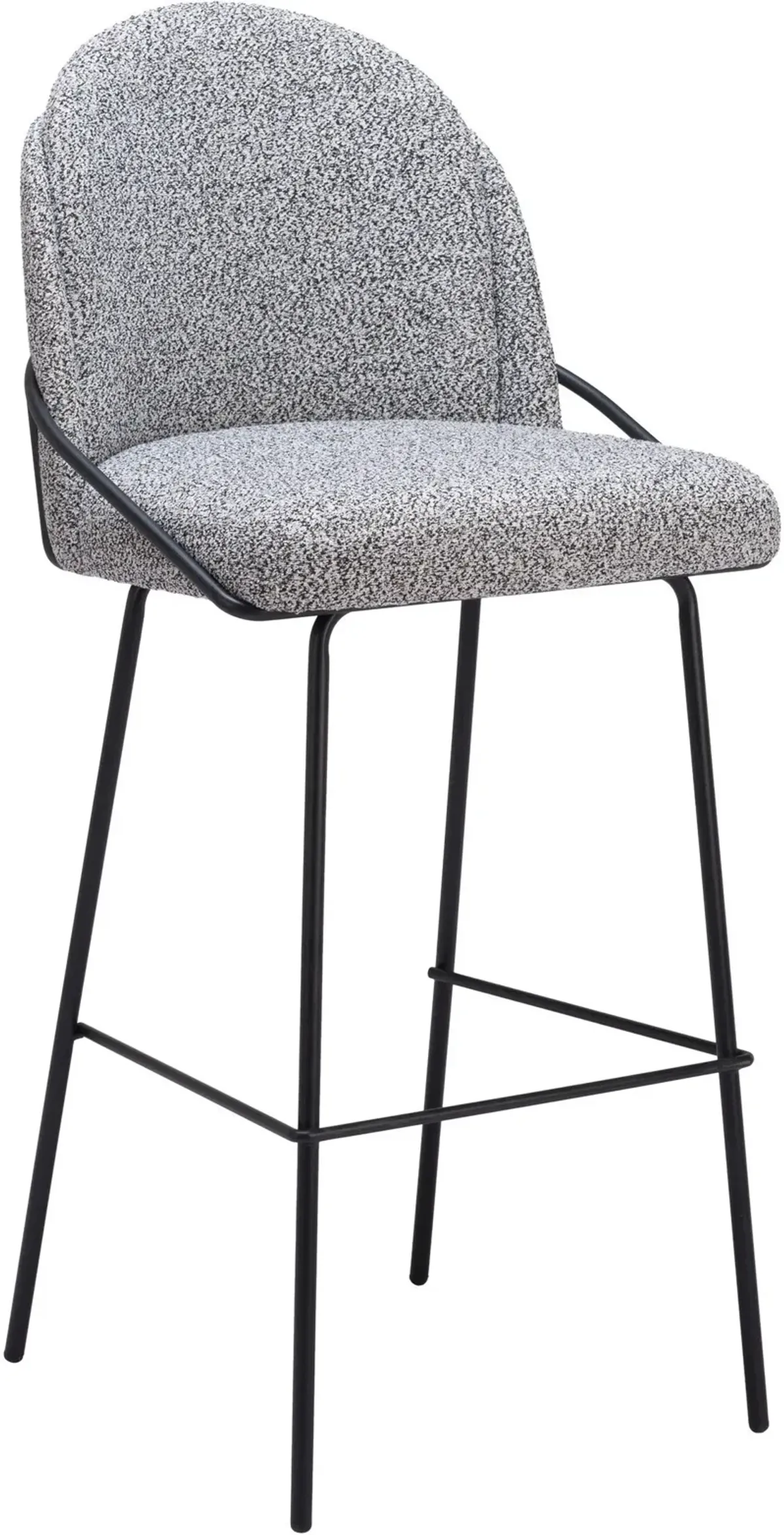 Lester Set of 2 Bar Stools - Black/White