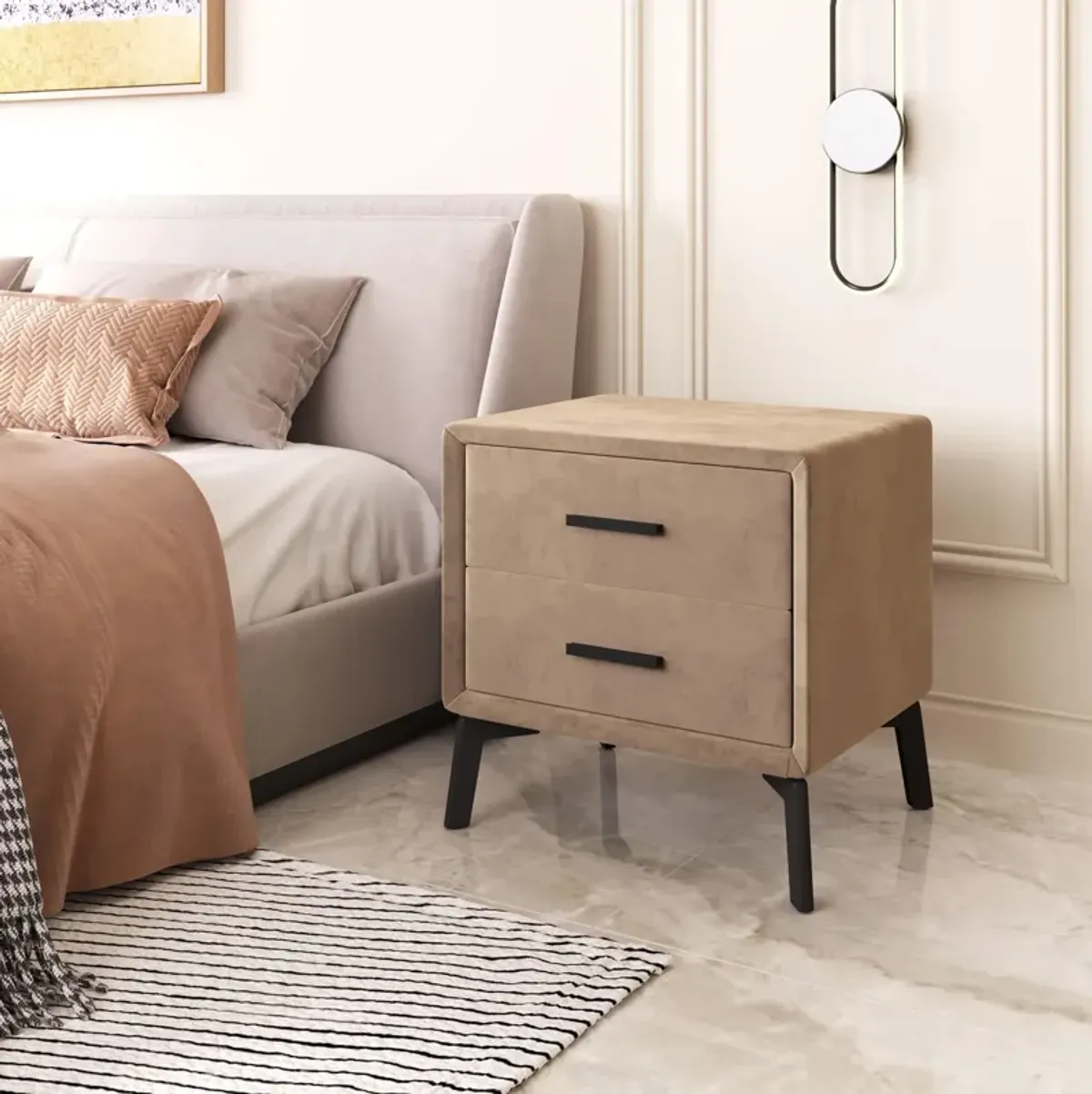 Benoit 2-Drawer Nightstand