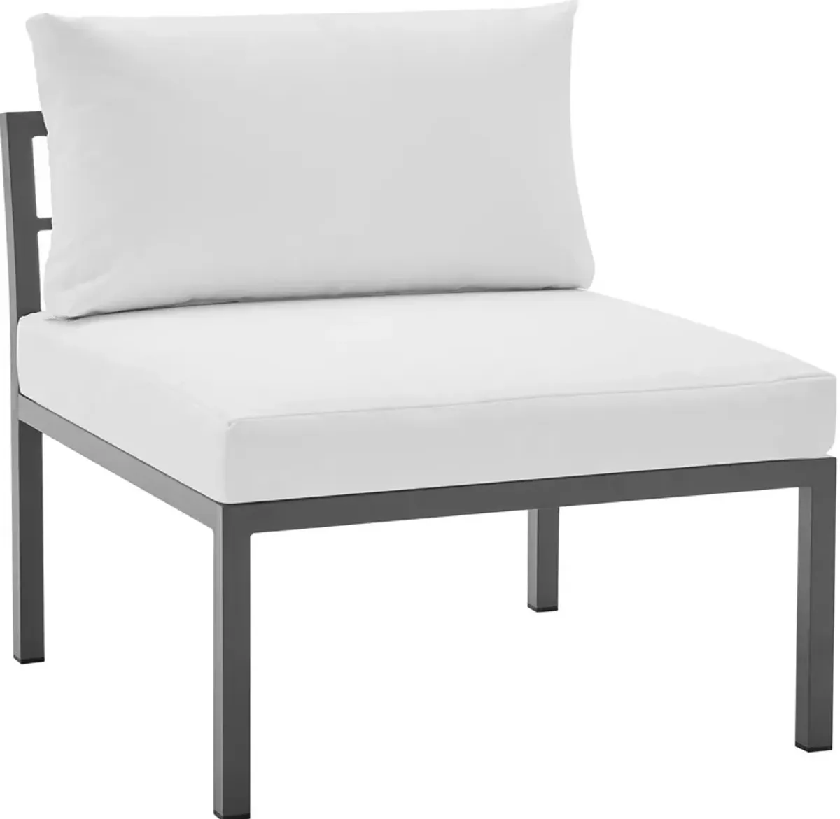 Maui Outdoor 4-Piece Sectional and Coffee Table Set - White