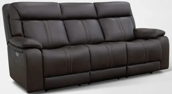 Infinity Triple-Power Reclining Sofa with Immersive Sound - Brown