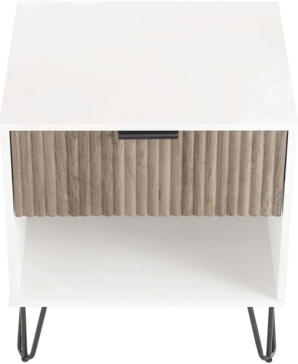 Sheridan Nightstand - White/Gray