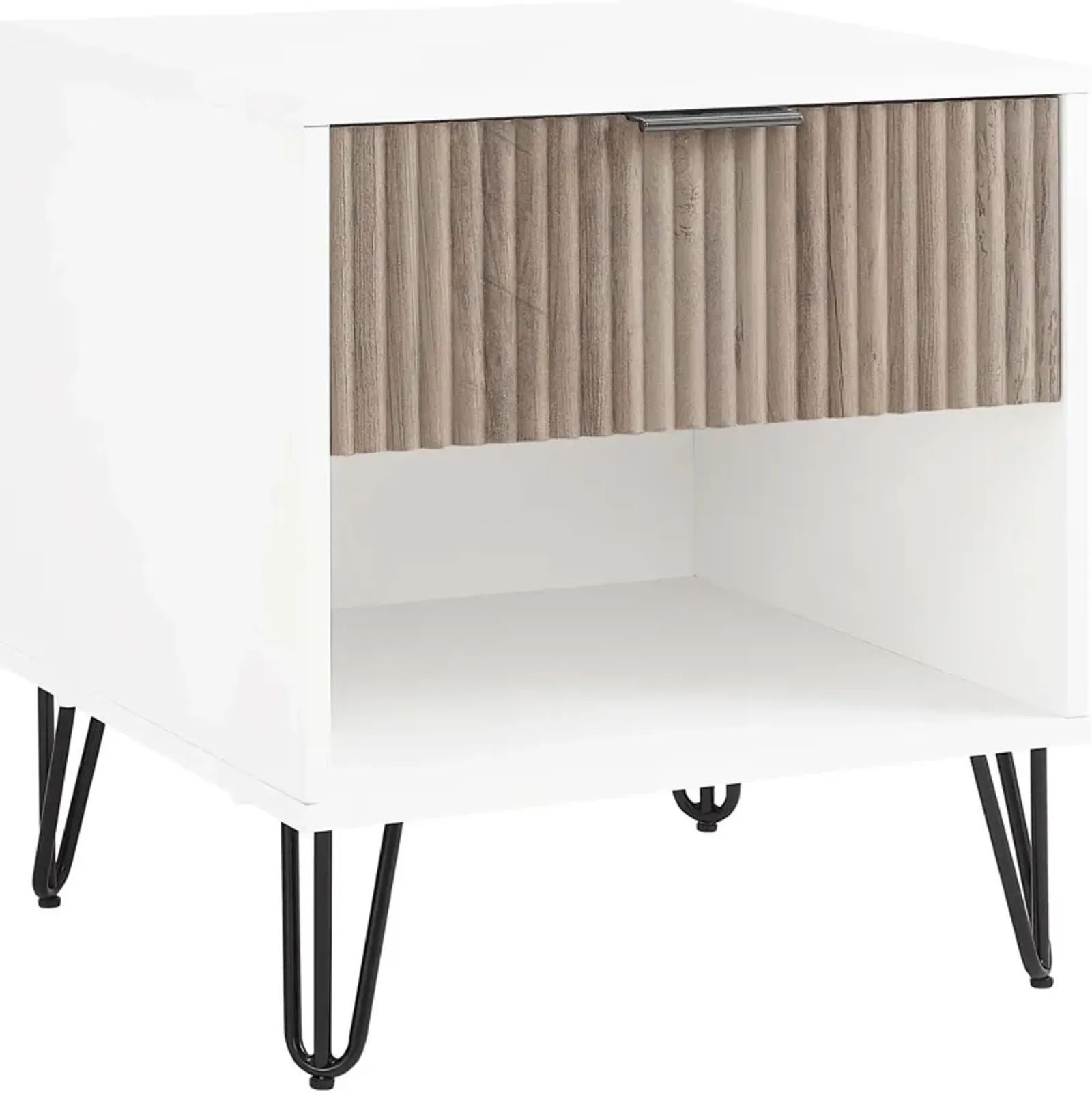 Sheridan Nightstand - White/Gray