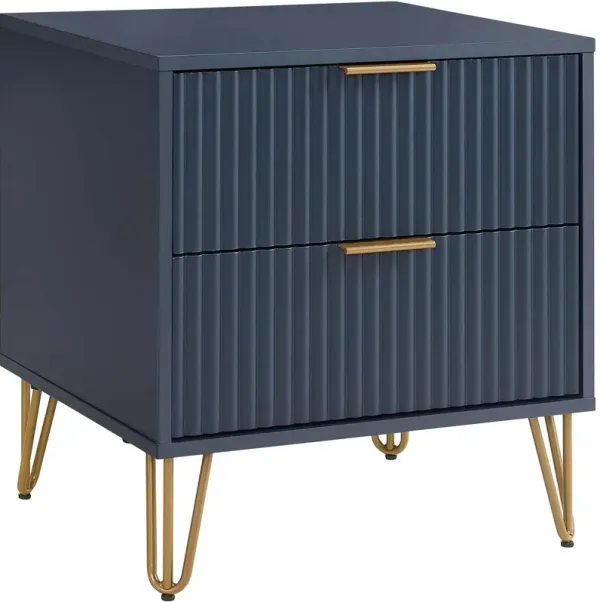 Sheridan 2-Drawer Nightstand - Blue