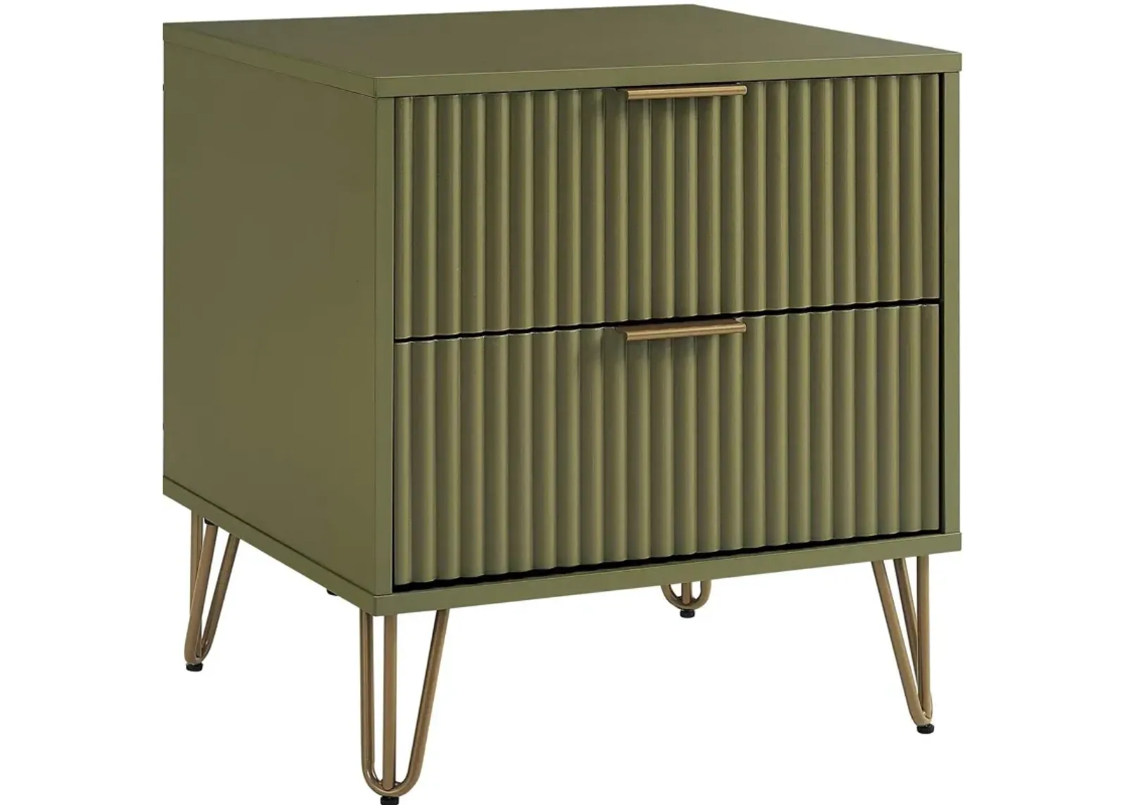 Sheridan 2-Drawer Nightstand - Green