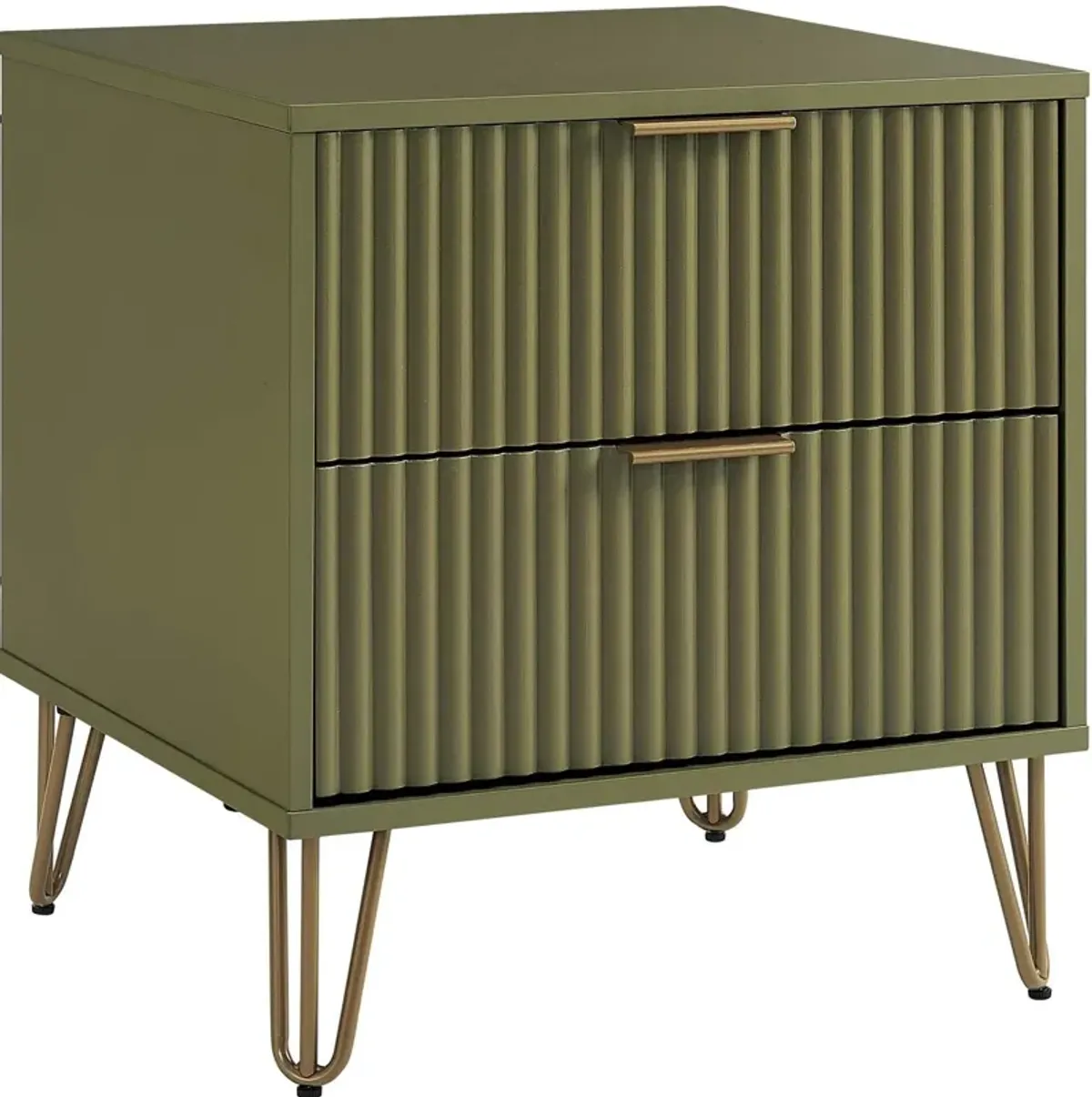 Sheridan 2-Drawer Nightstand - Green