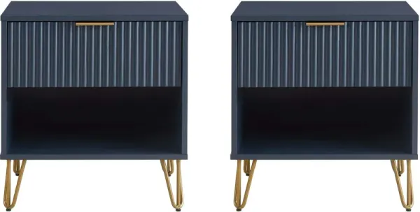 Sheridan Nightstand Set - Blue