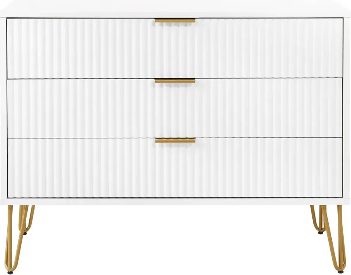 Sheridan 3-Drawer Dresser - White