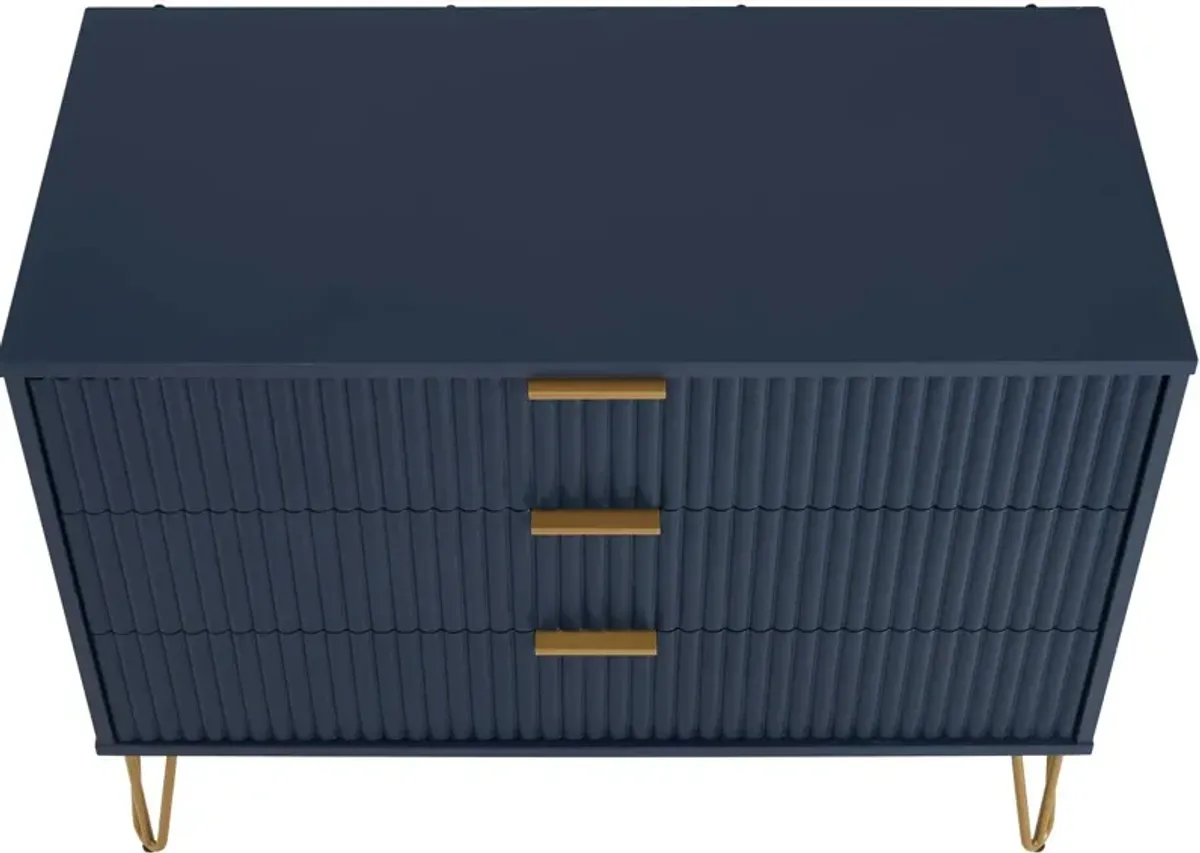 Sheridan 3-Drawer Dresser - Blue