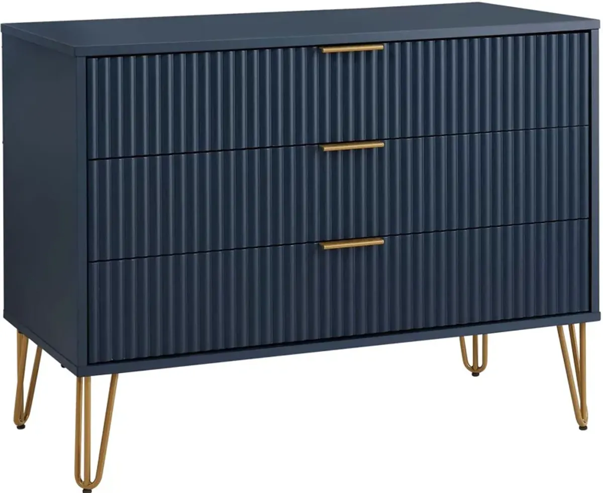 Sheridan 3-Drawer Dresser - Blue