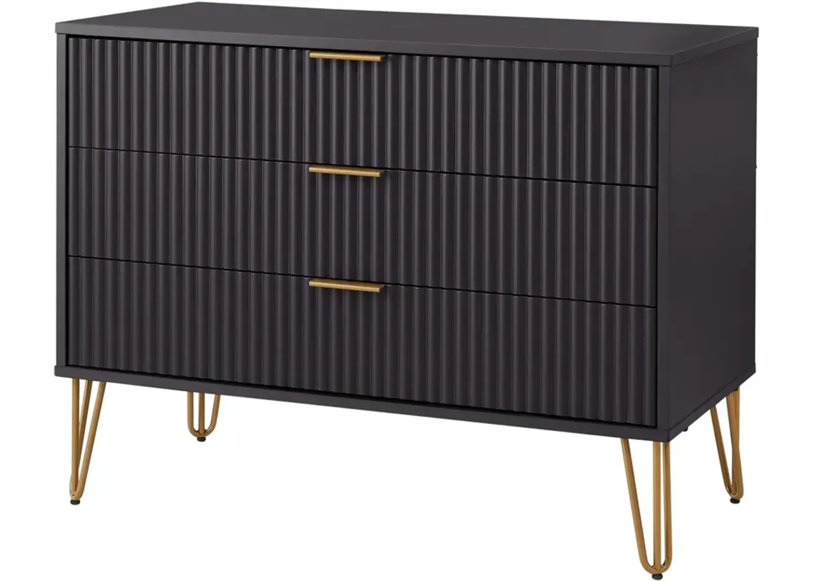 Sheridan 3-Drawer Dresser - Black