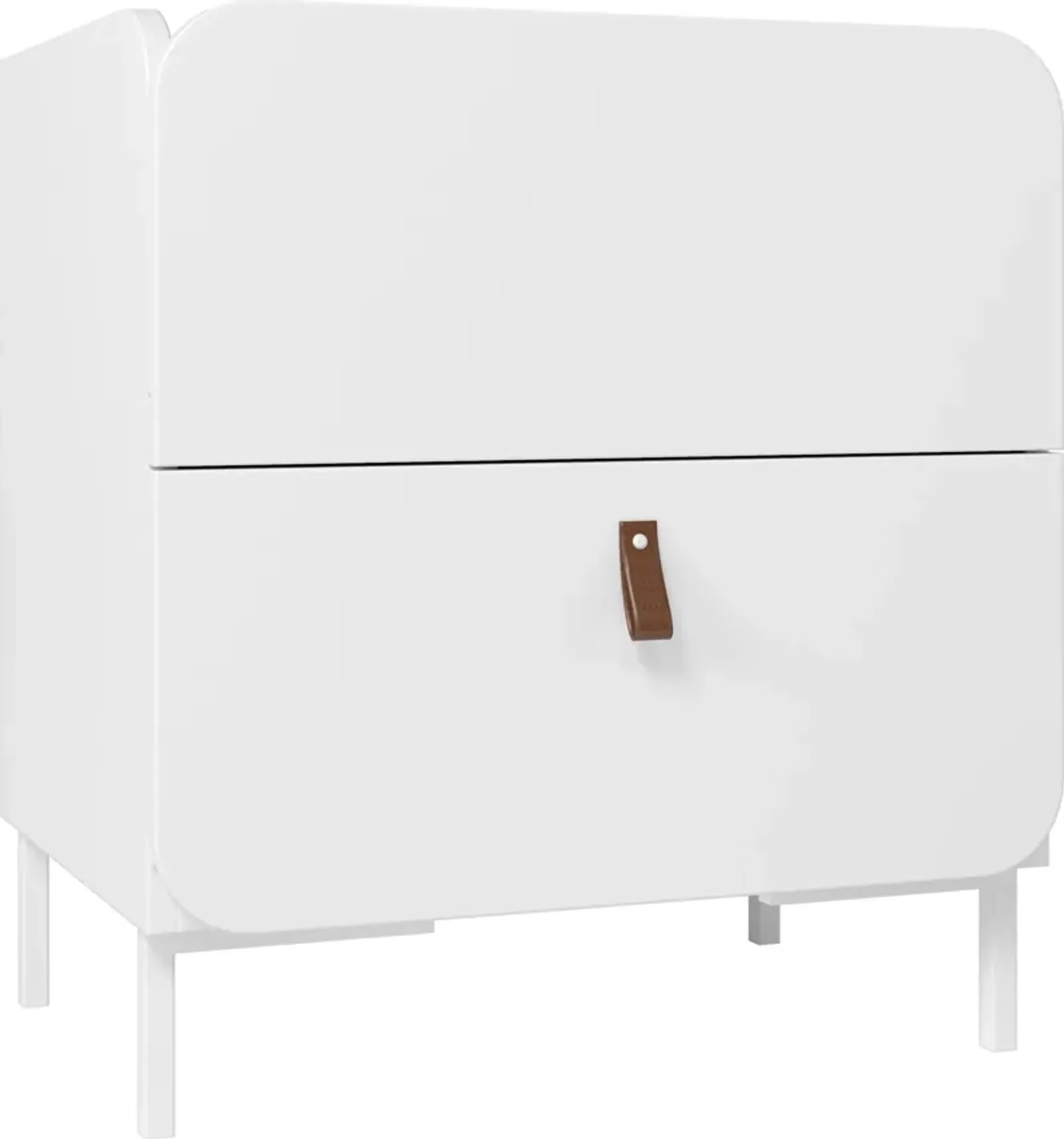 Duane 2-Drawer Nightstand - White