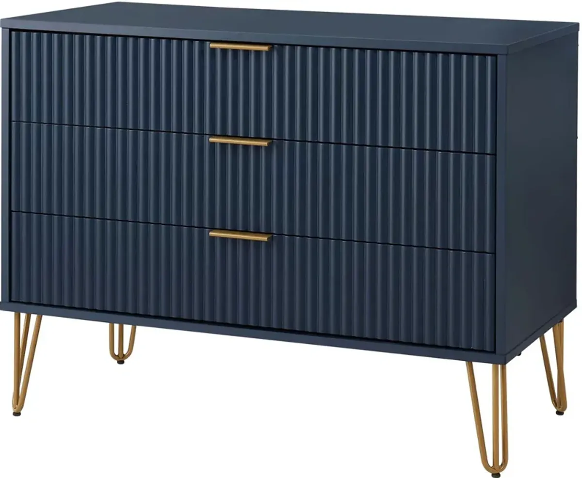 Sheridan 3-Drawer Dresser and Nightstand Set - Blue