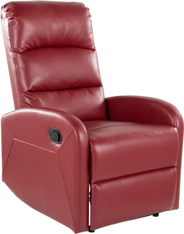 Simone Manual Recliner - Red