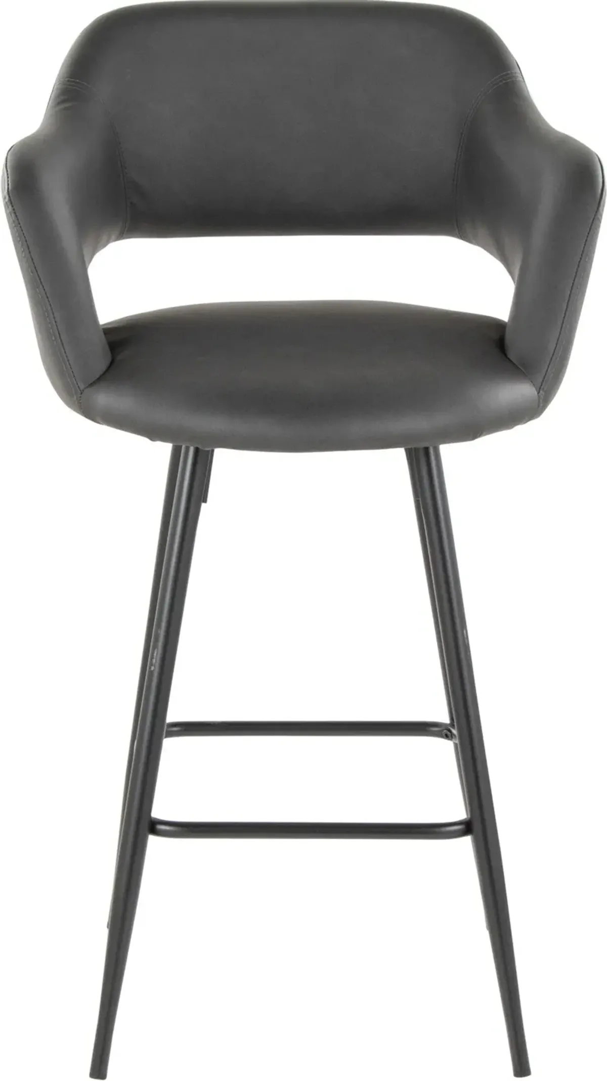 Daina Set of 2 Counter-Height Stools - Gray/Black