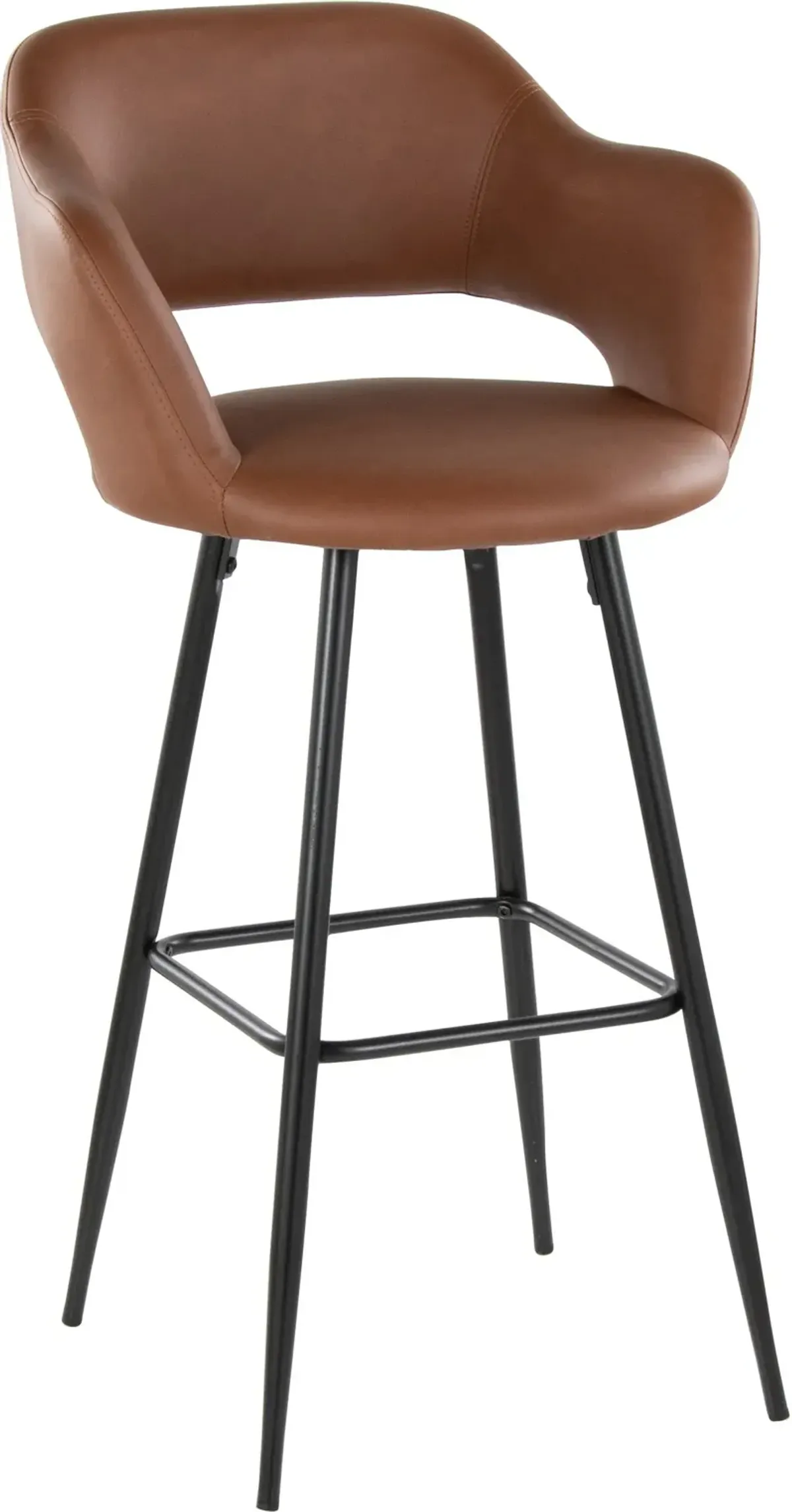 Daina Set of 2 Bar Stools - Brown/Black