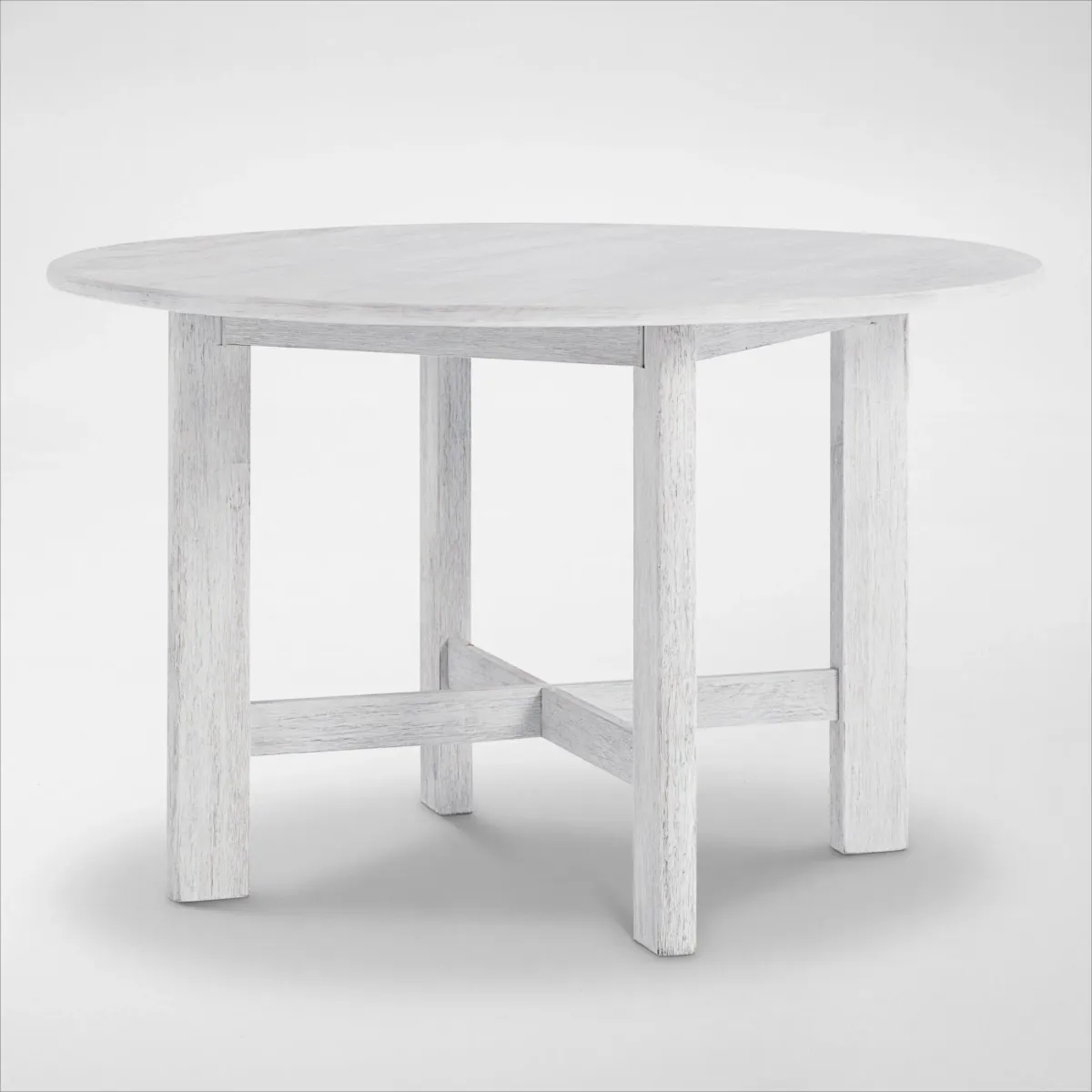 Boca Solid Wood Round Dining Table - Boca White